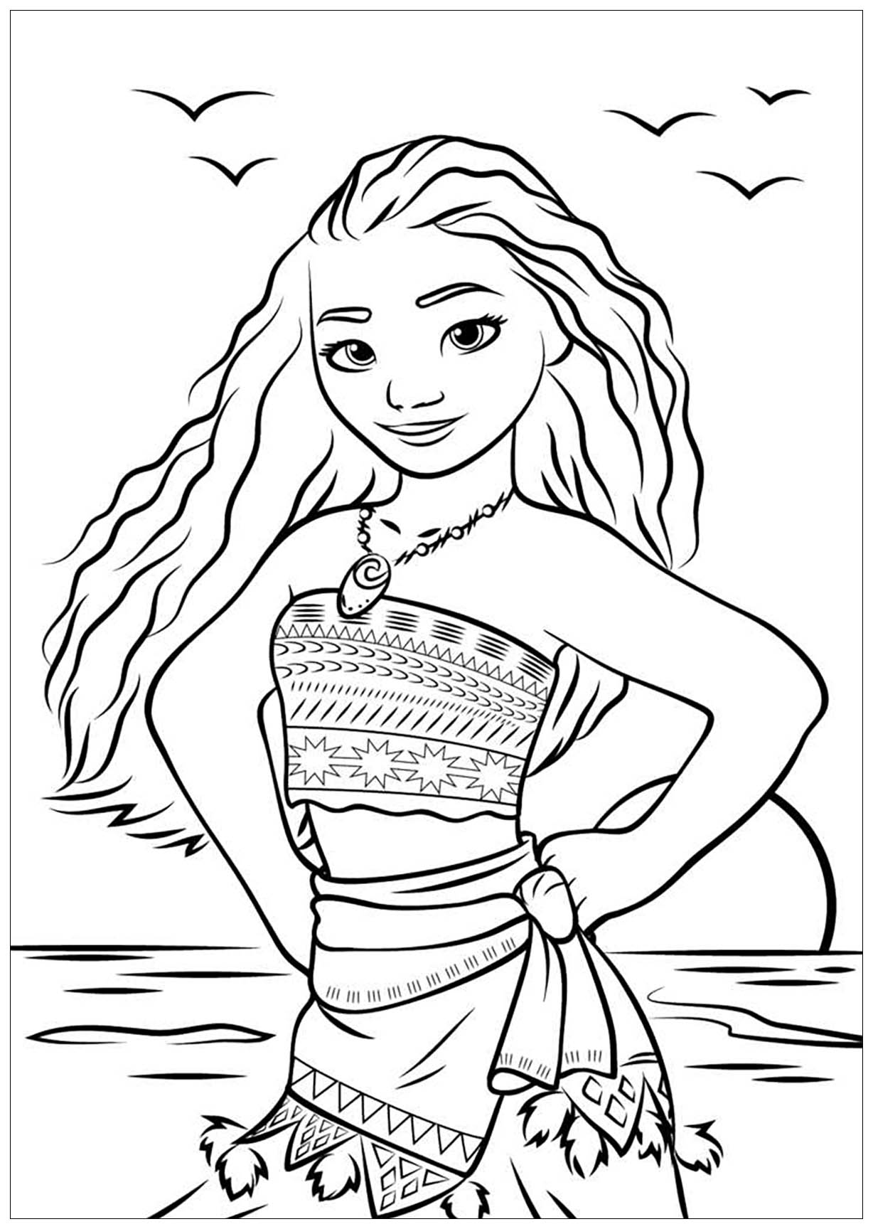 Moana Coloring Pages Free Printable 13