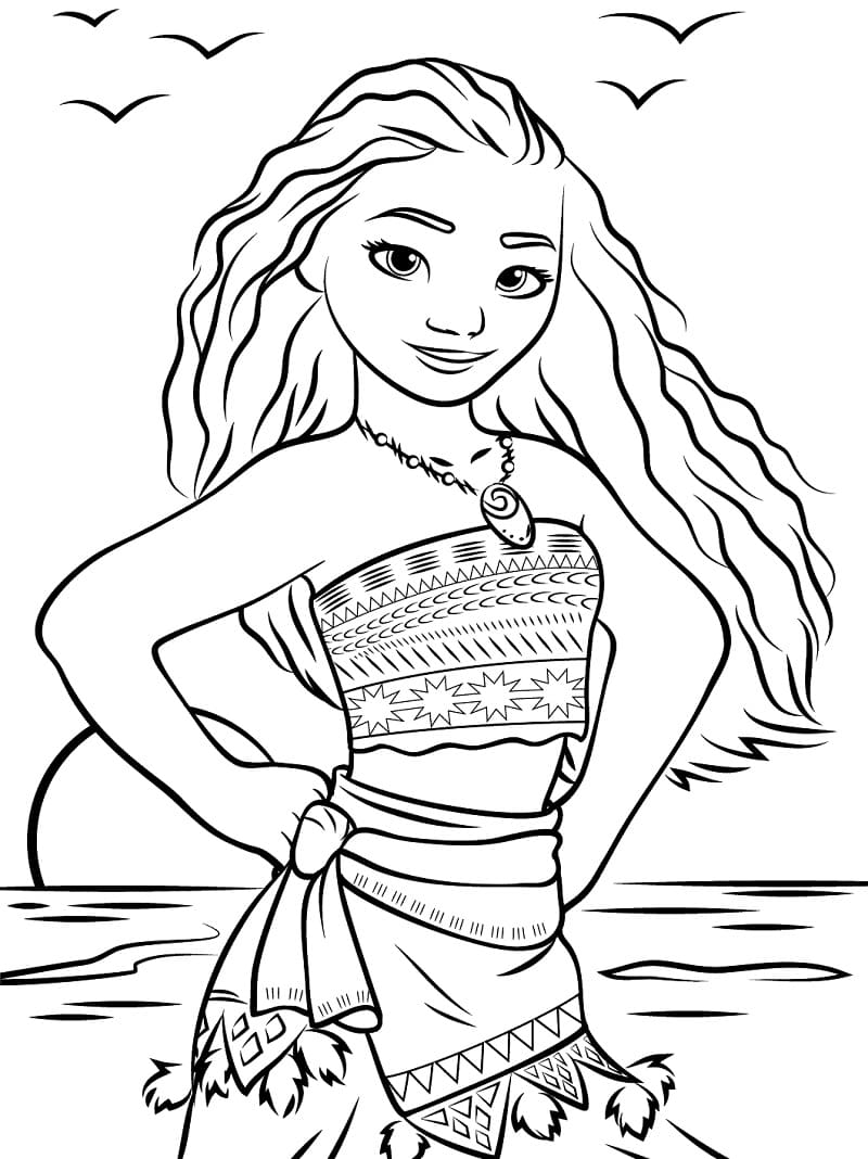 Moana Coloring Pages Free Printable 19