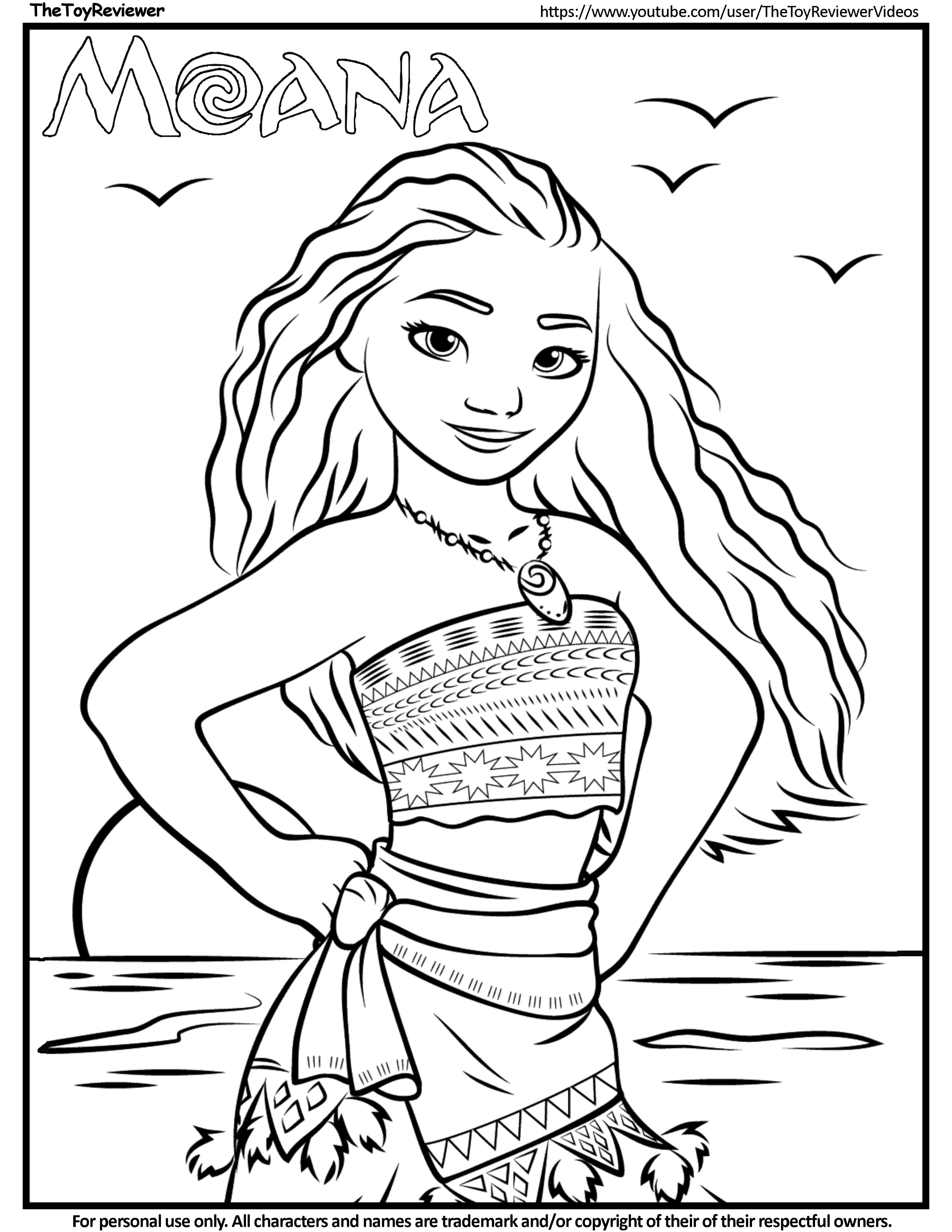 Moana Coloring Pages Free Printable 25