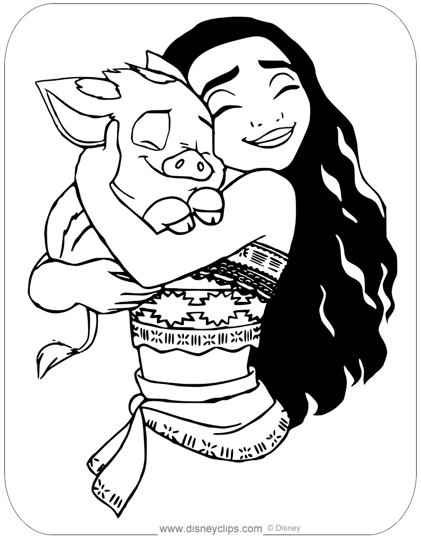 Moana Coloring Pages Free Printable 28