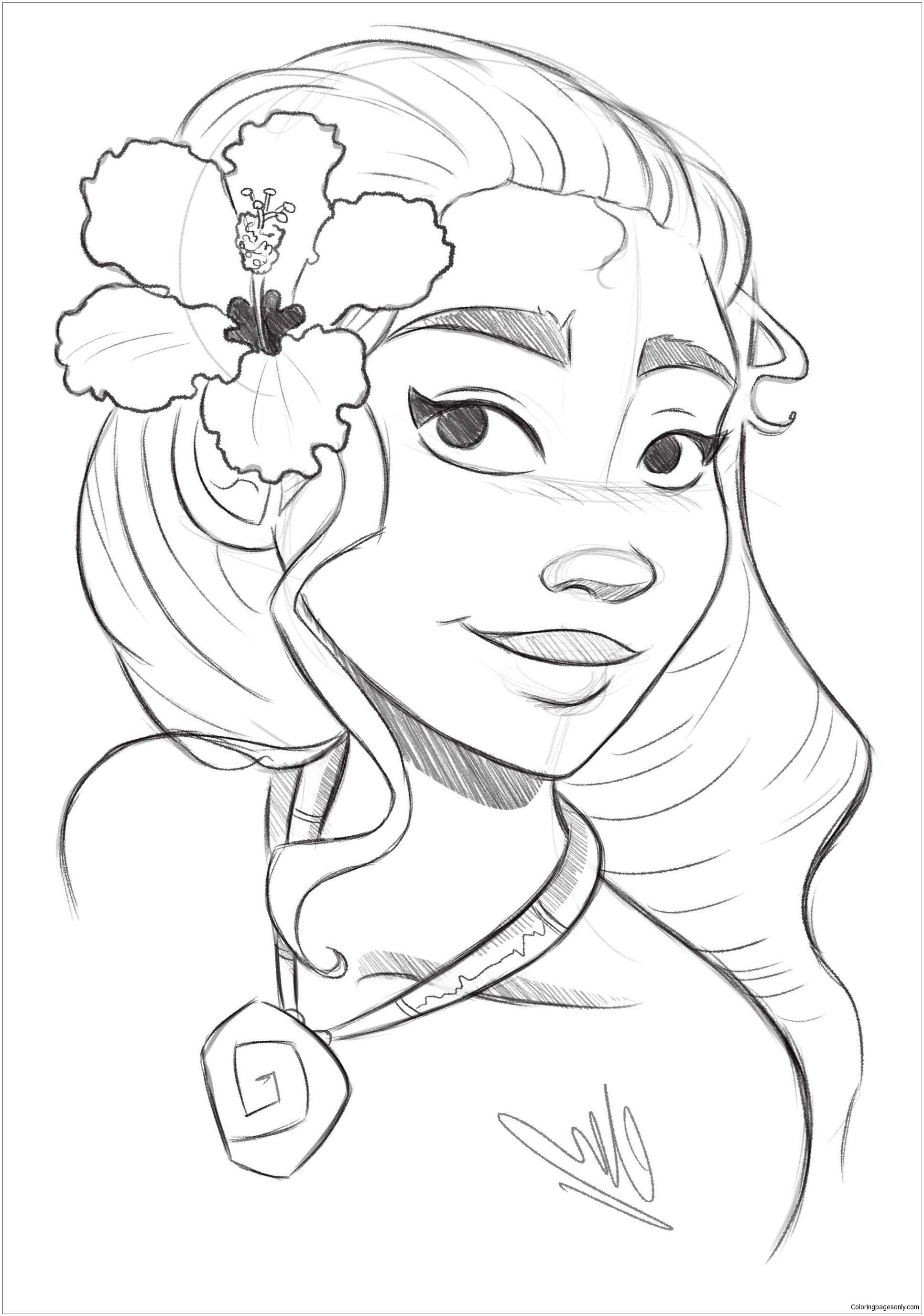 Moana Coloring Pages Free Printable 3