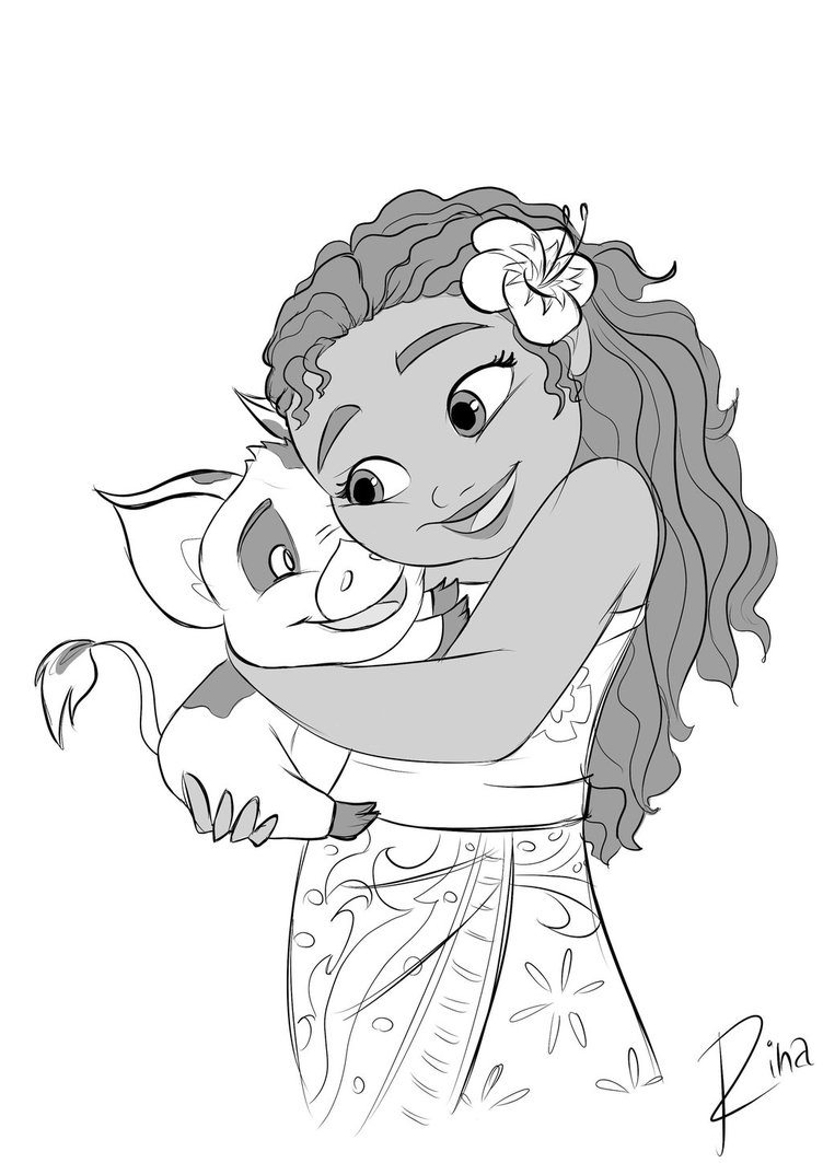 Moana Coloring Pages Free Printable 32