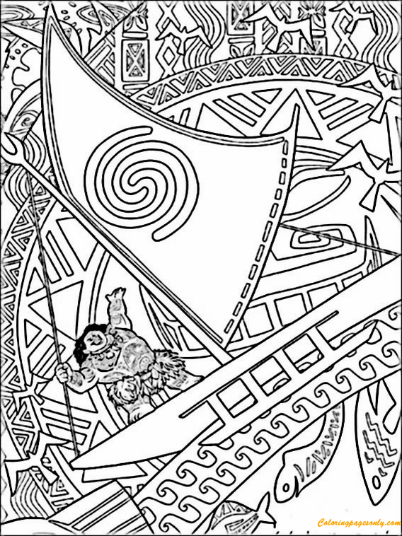 Moana Coloring Pages Free Printable 34