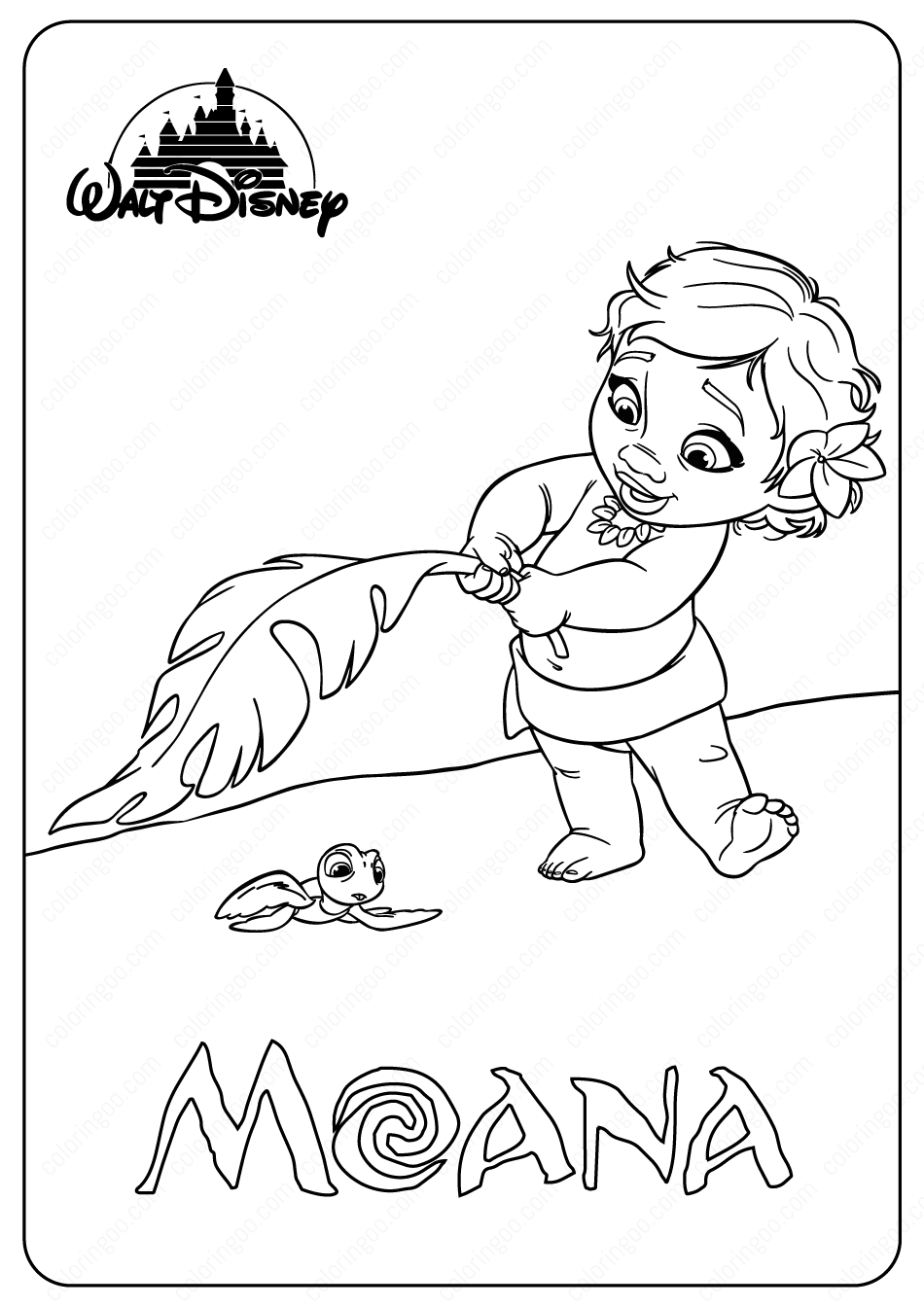 Moana Coloring Pages Free Printable 35