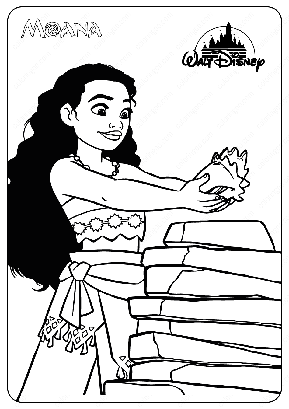 Moana Coloring Pages Free Printable 4