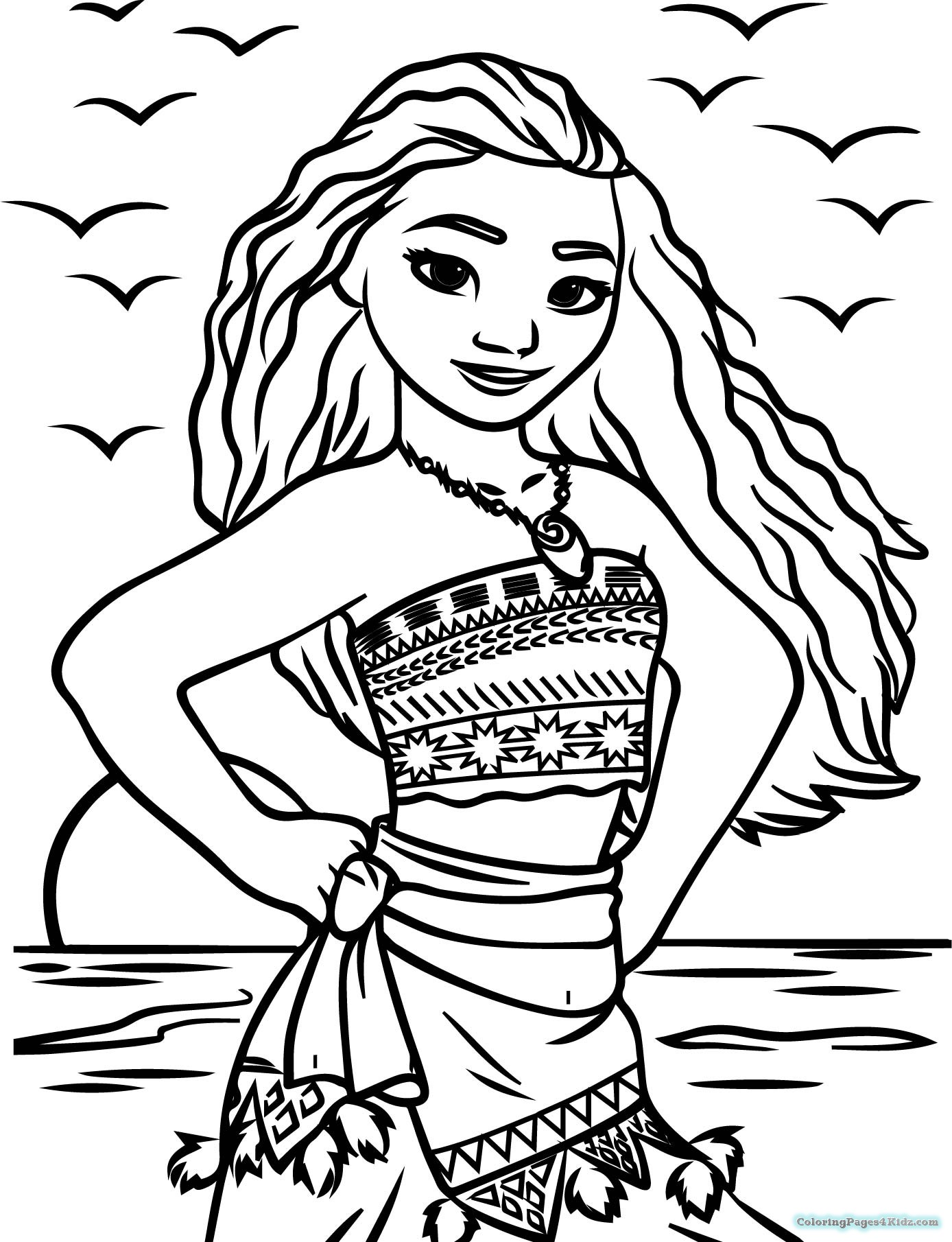 Moana Coloring Pages Free Printable 41