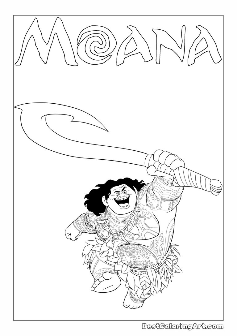 Moana Coloring Pages Free Printable 47