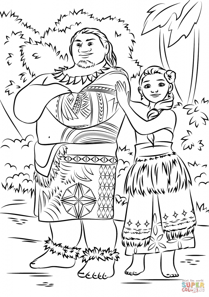 Moana Coloring Pages Free Printable 5