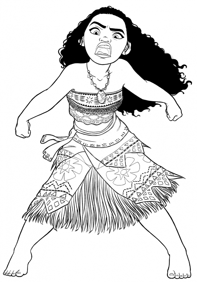 Moana Coloring Pages Free Printable 58