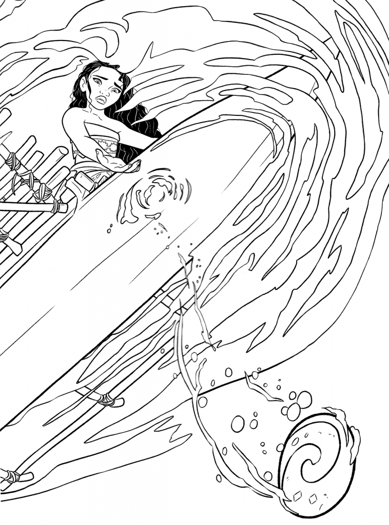 Moana Coloring Pages Free Printable 6