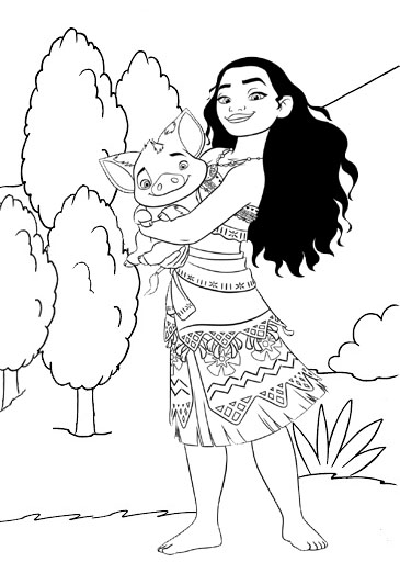 Moana Coloring Pages Free Printable 61