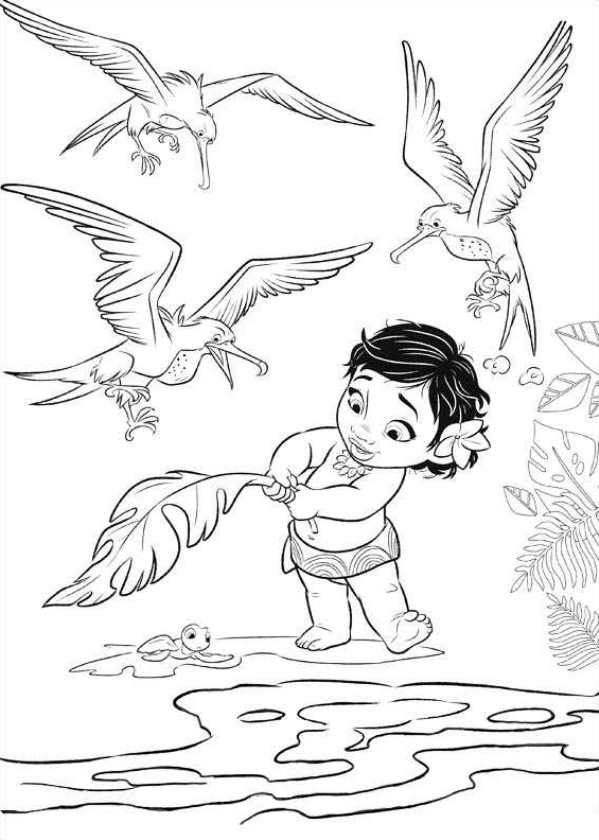 Moana Coloring Pages Free Printable 67