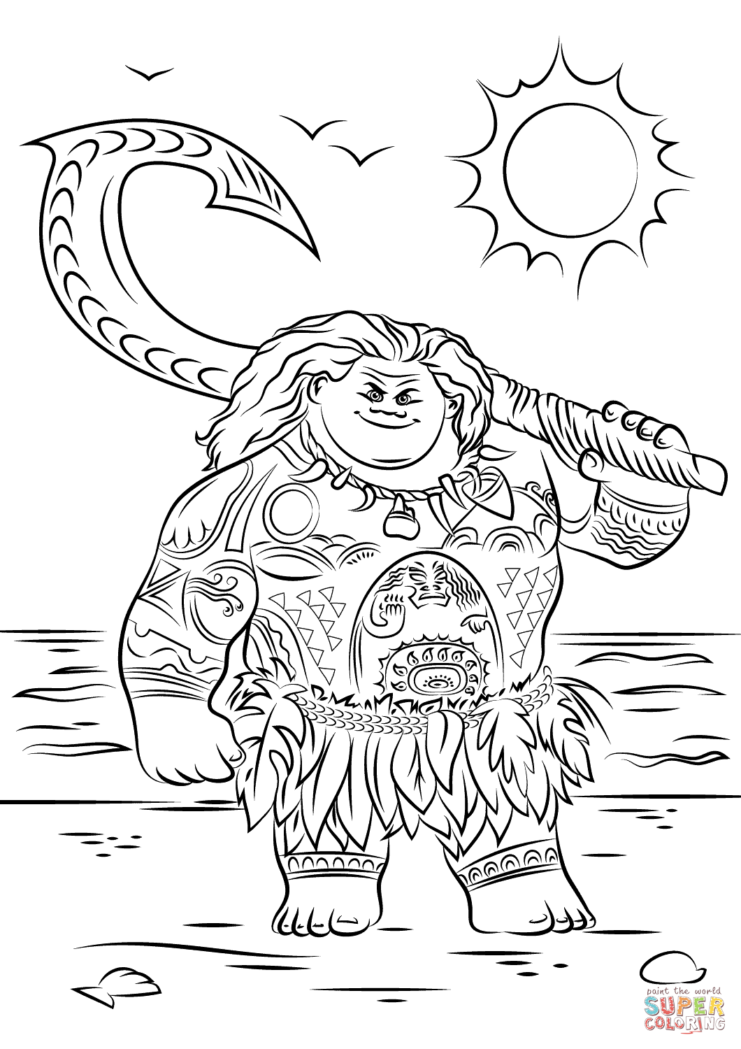 Moana Coloring Pages Free Printable 71