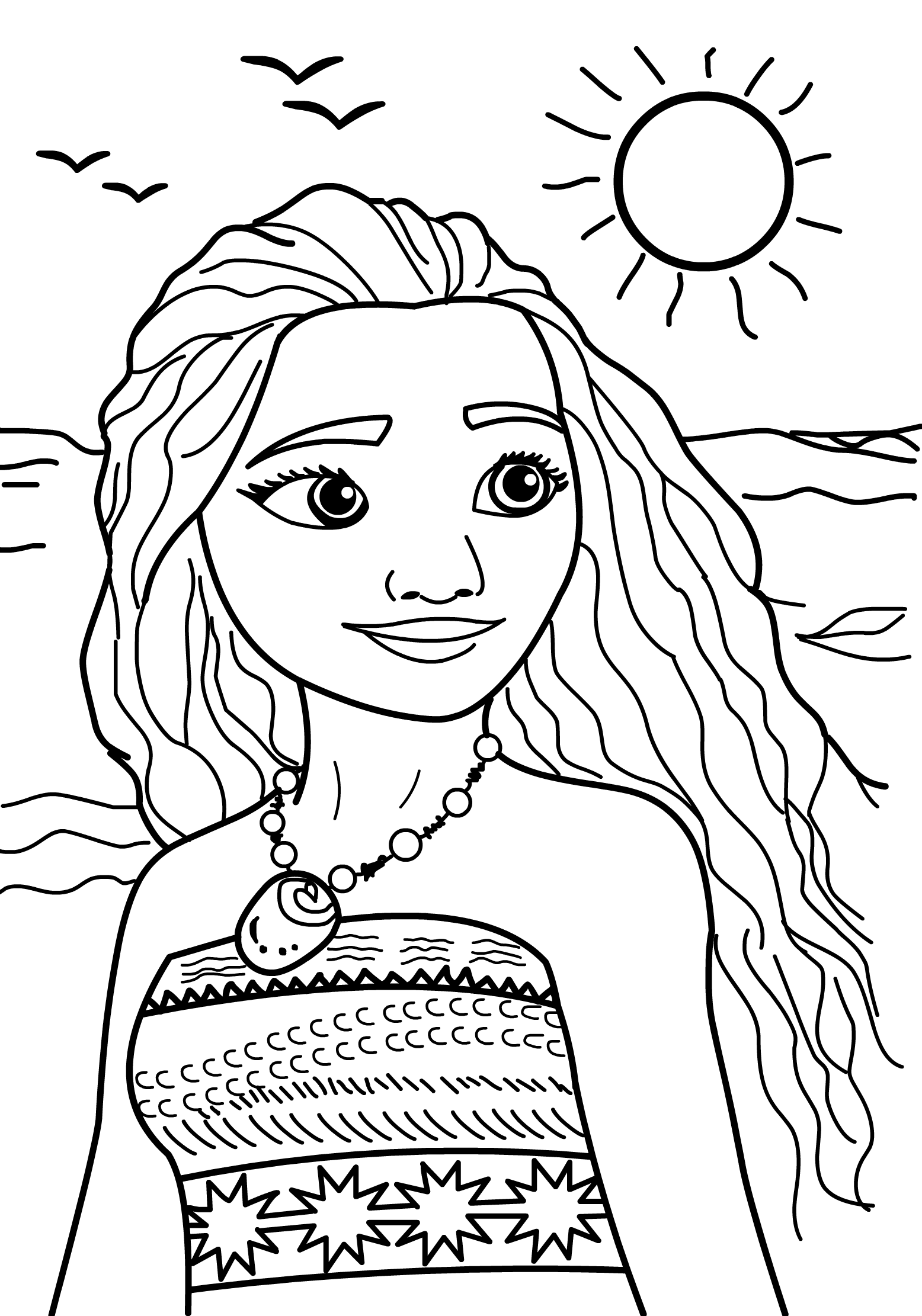 Moana Coloring Pages Free Printable 8