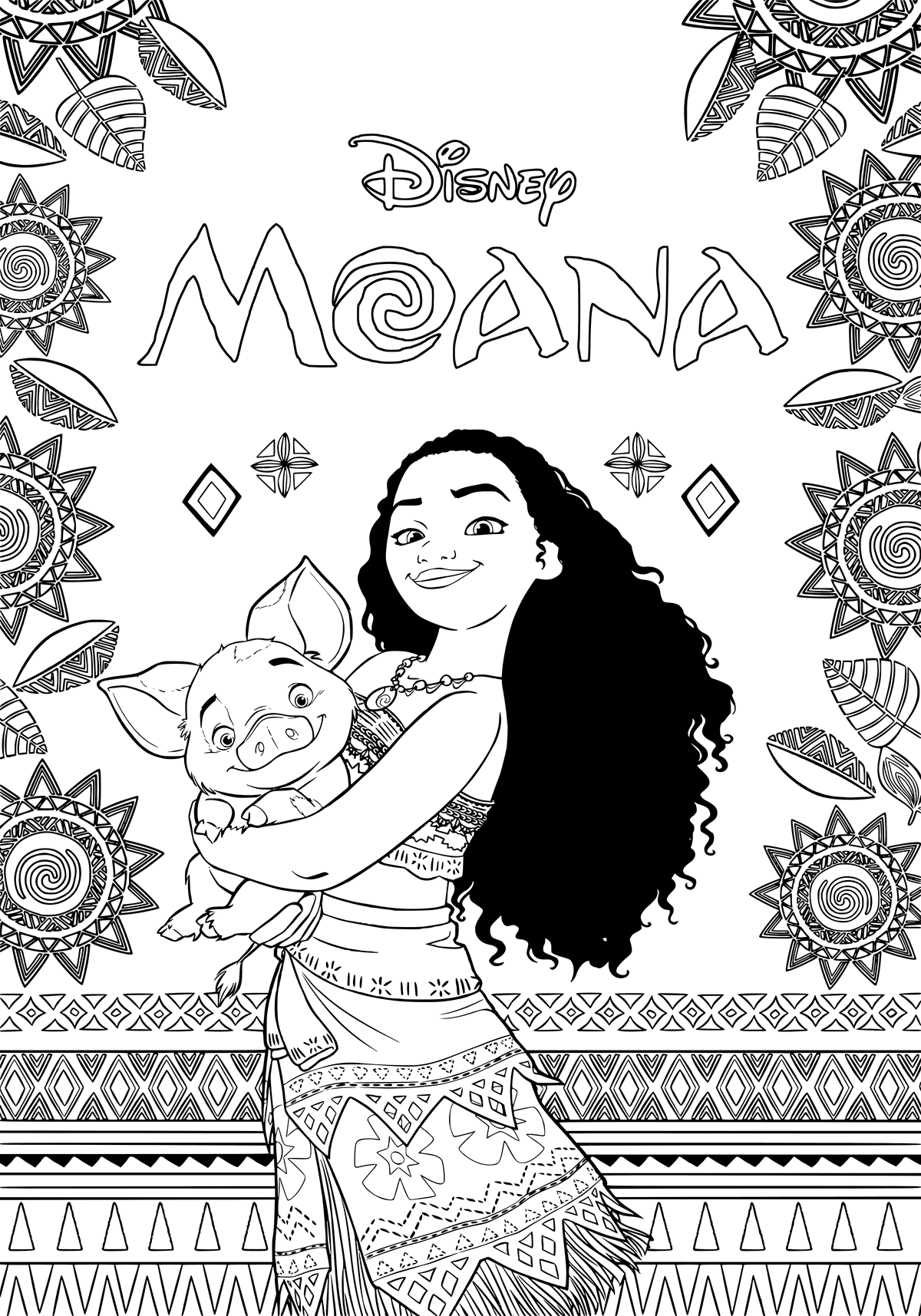 Moana Coloring Pages Free Printable 83