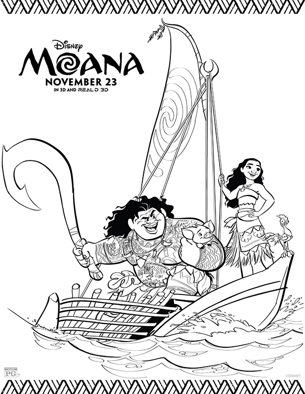 Moana Coloring Pages Free Printable 88