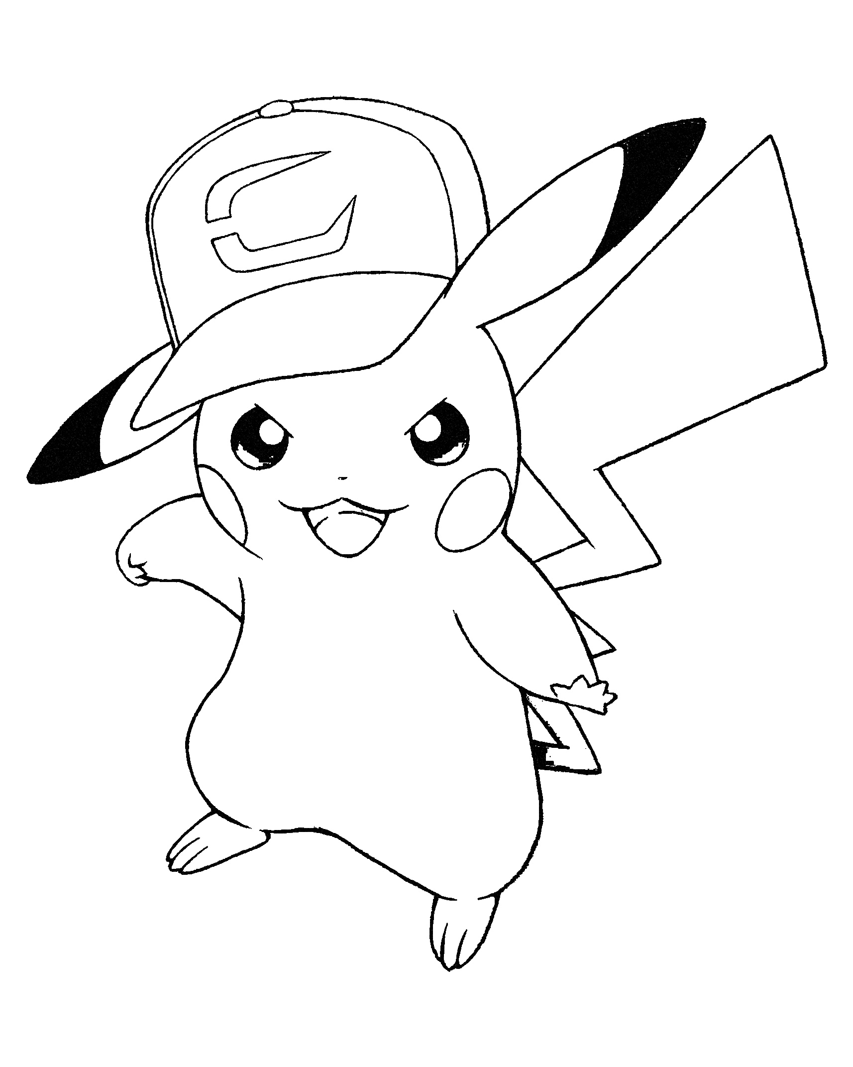 Pikachu Coloring Pages for Kids 1