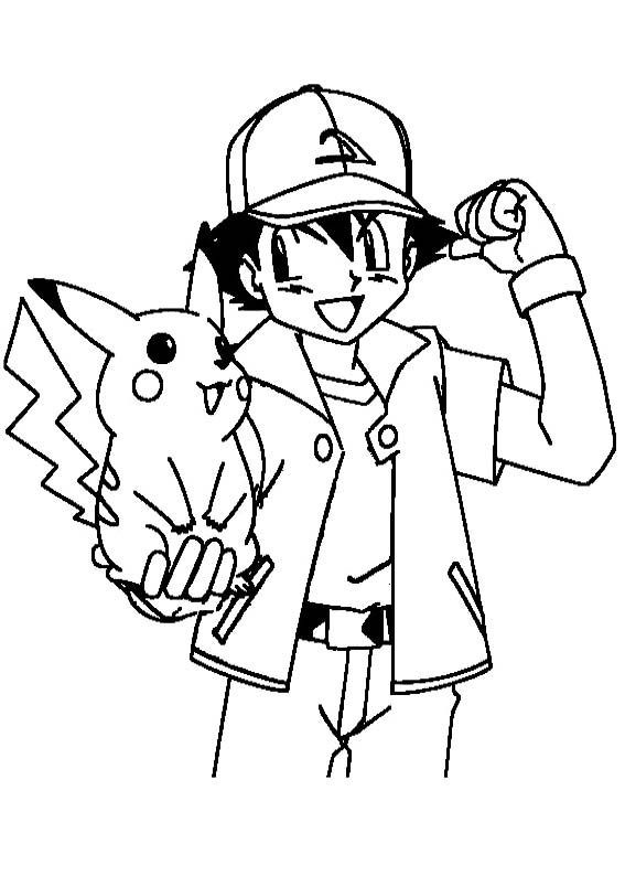 Pikachu Coloring Pages for Kids 100