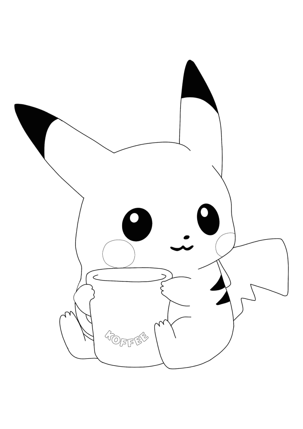 Pikachu Coloring Pages for Kids 102