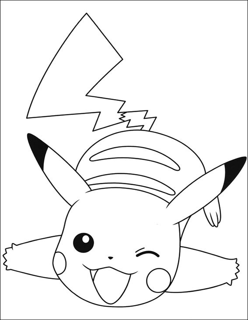 Pikachu Coloring Pages for Kids 107