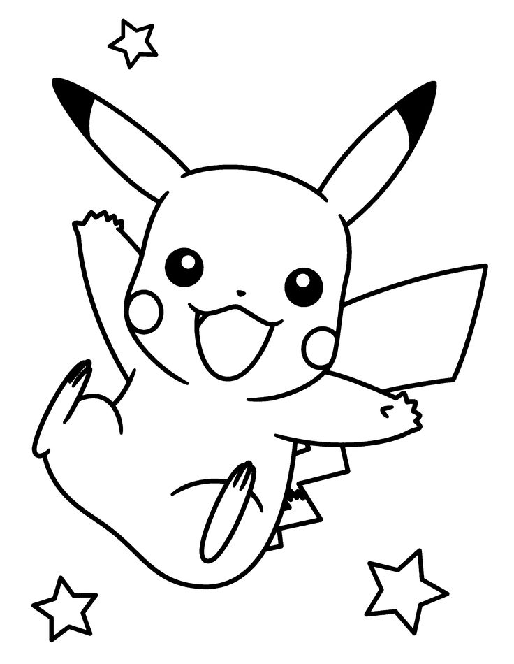 Pikachu Coloring Pages for Kids 108