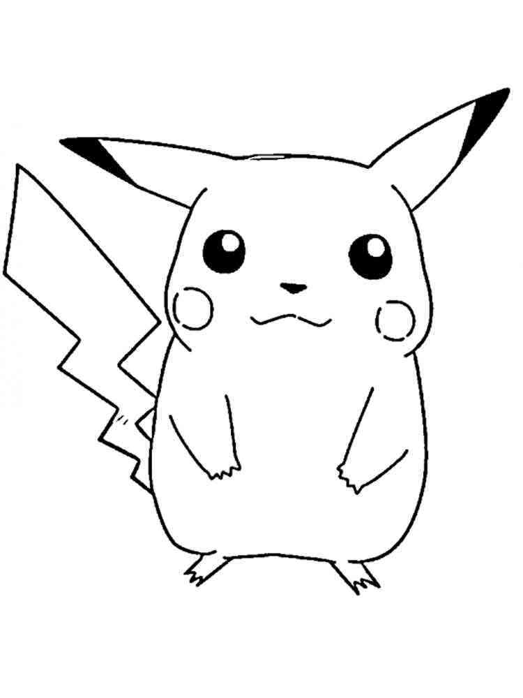 Pikachu Coloring Pages for Kids 109