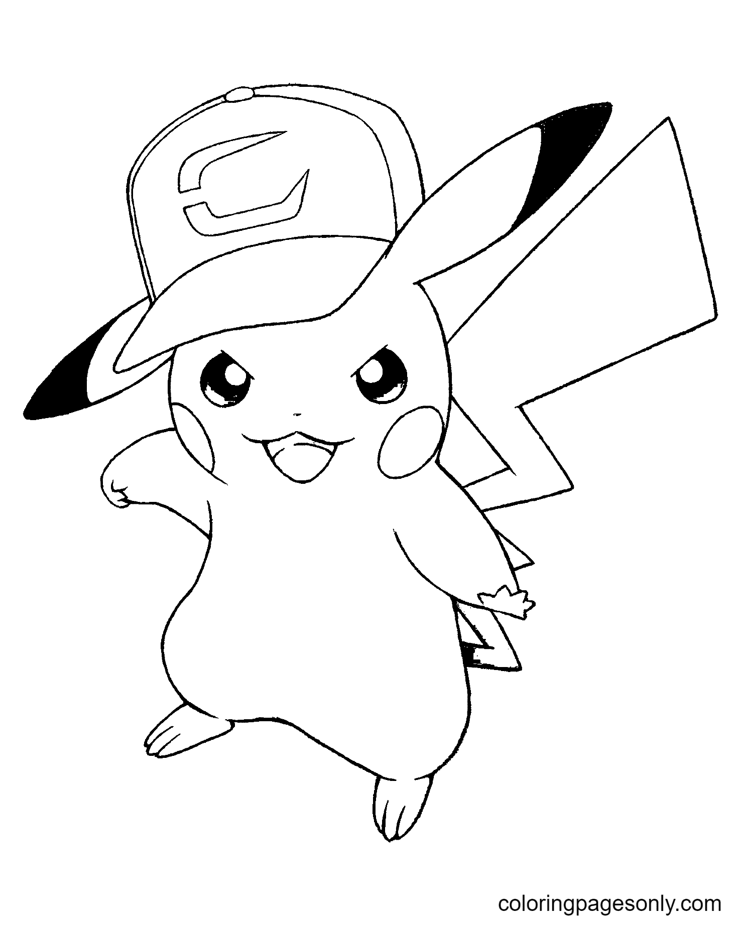 Pikachu Coloring Pages for Kids 110