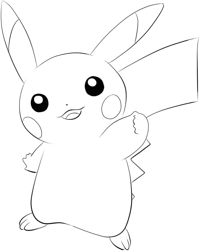 Pikachu Coloring Pages for Kids 113