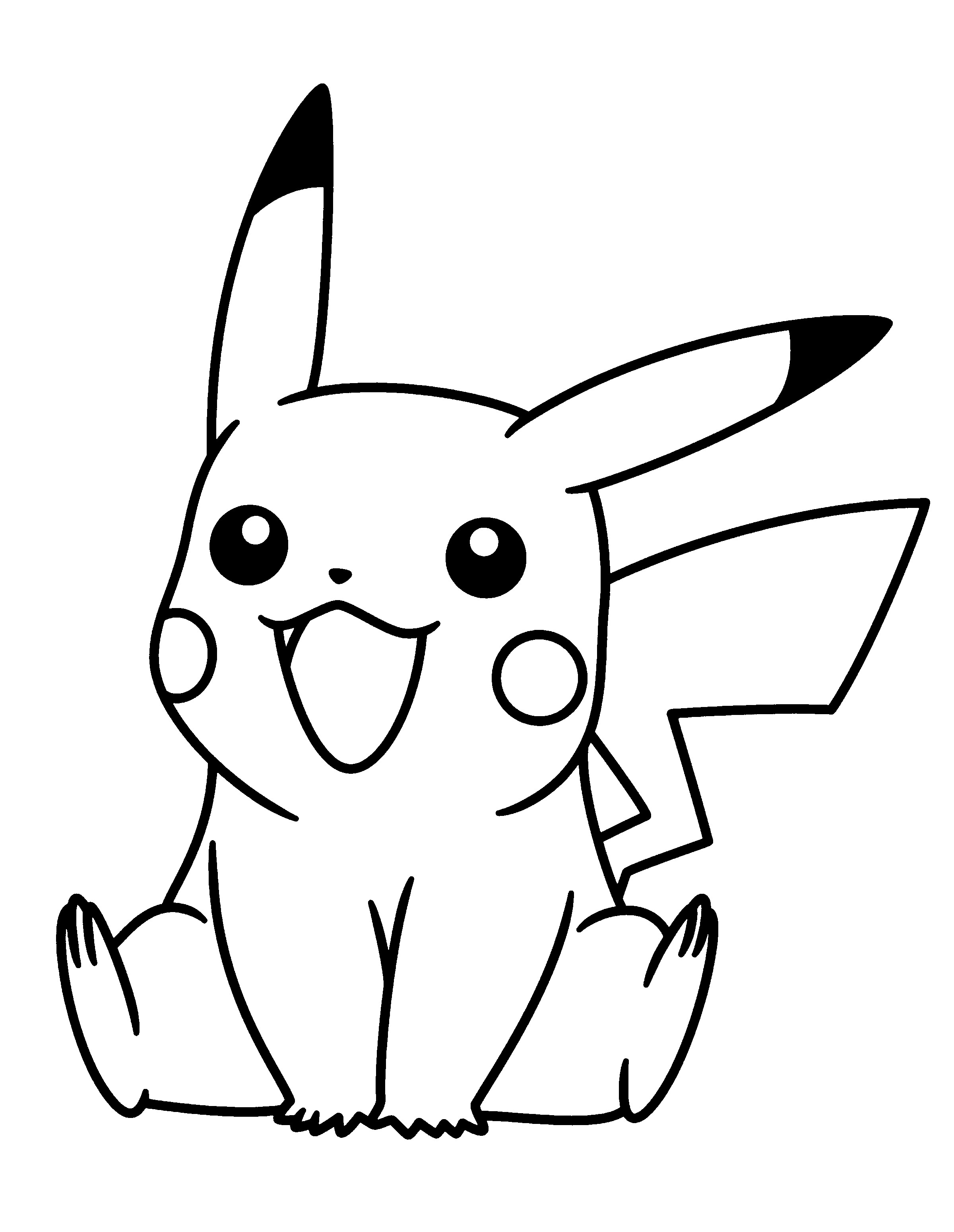 Pikachu Coloring Pages for Kids 114