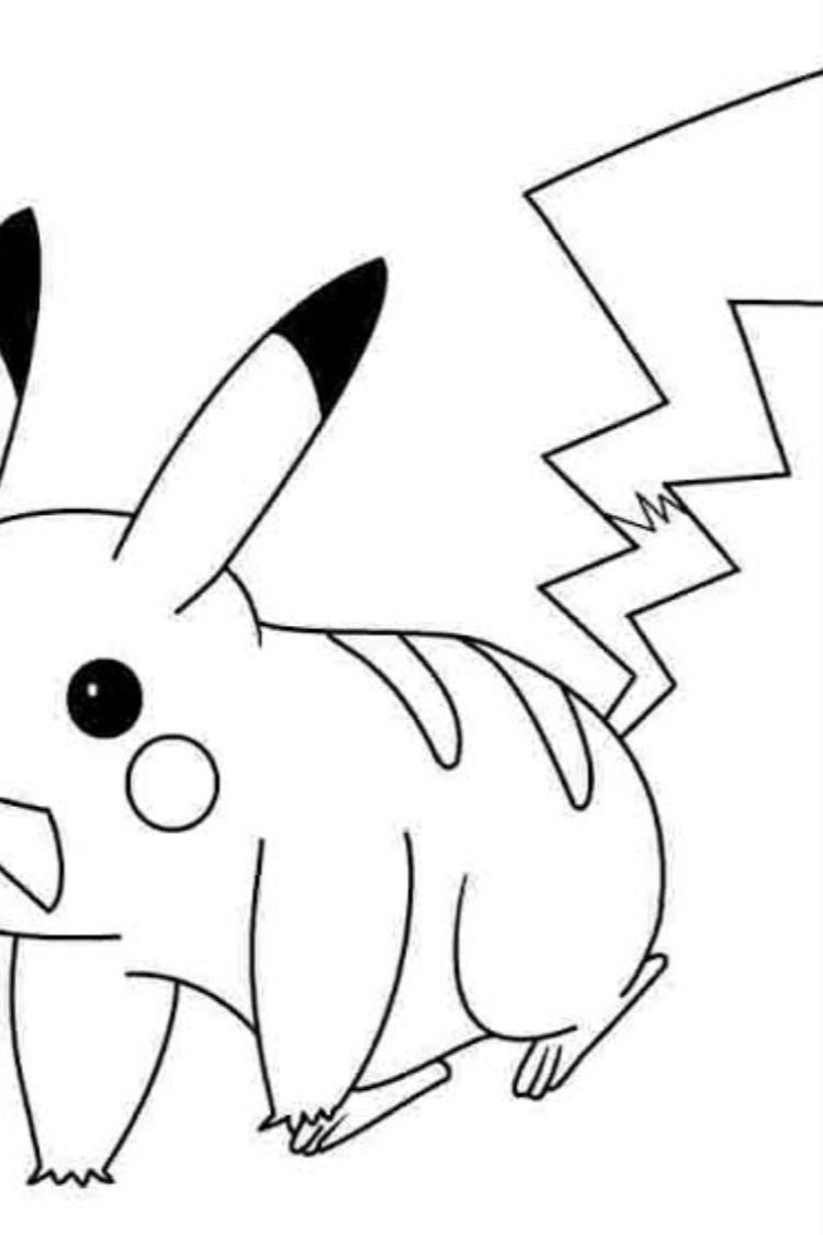 Pikachu Coloring Pages for Kids 14