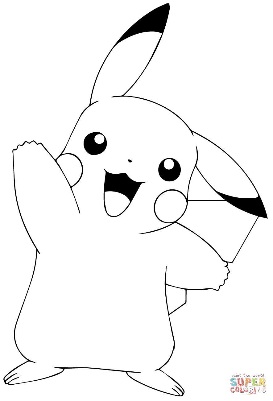 Pikachu Coloring Pages for Kids 2