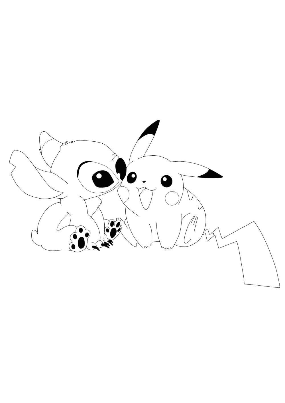 Pikachu Coloring Pages for Kids 24