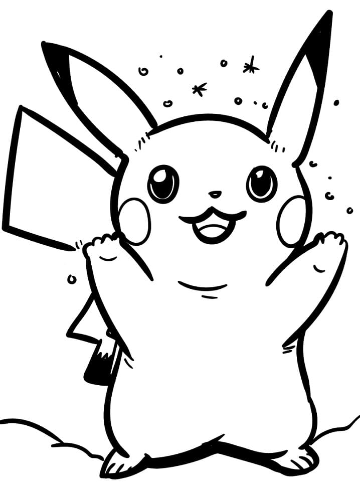 Pikachu Coloring Pages for Kids 25