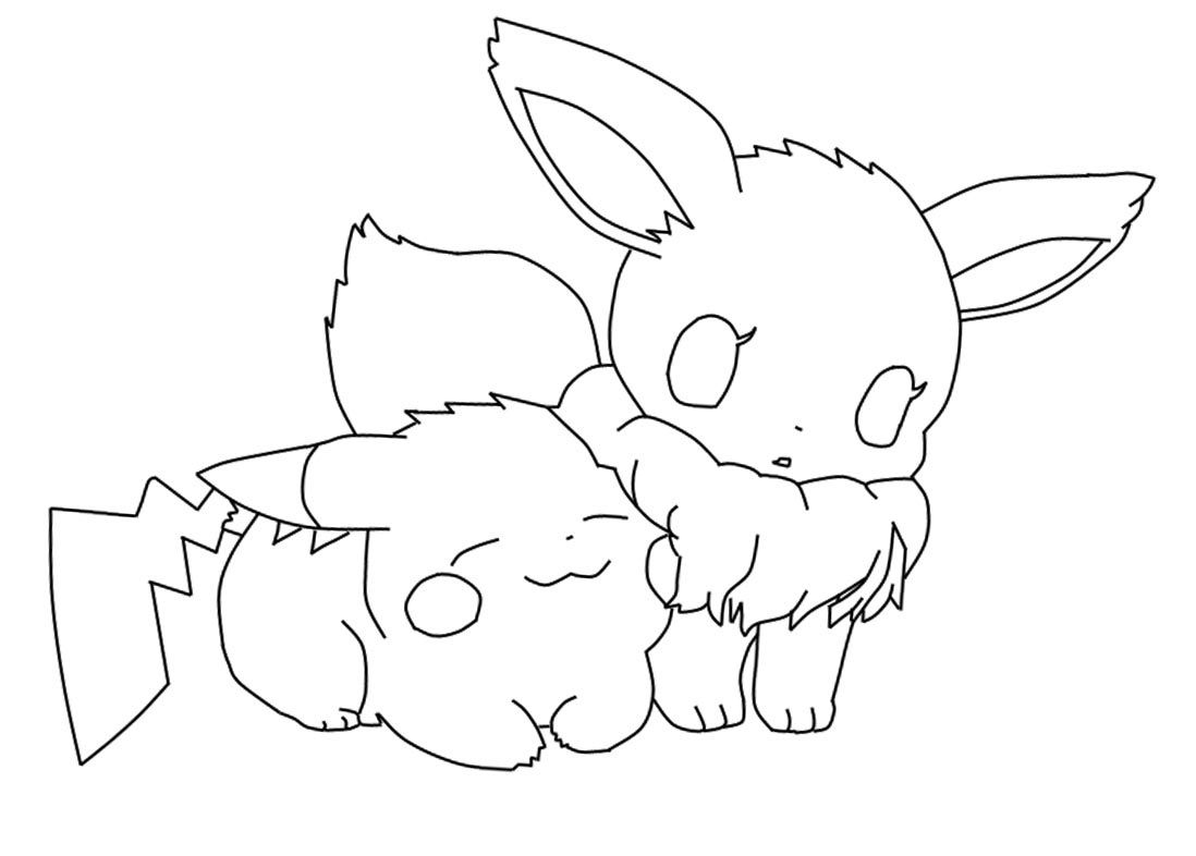 Pikachu Coloring Pages for Kids 28