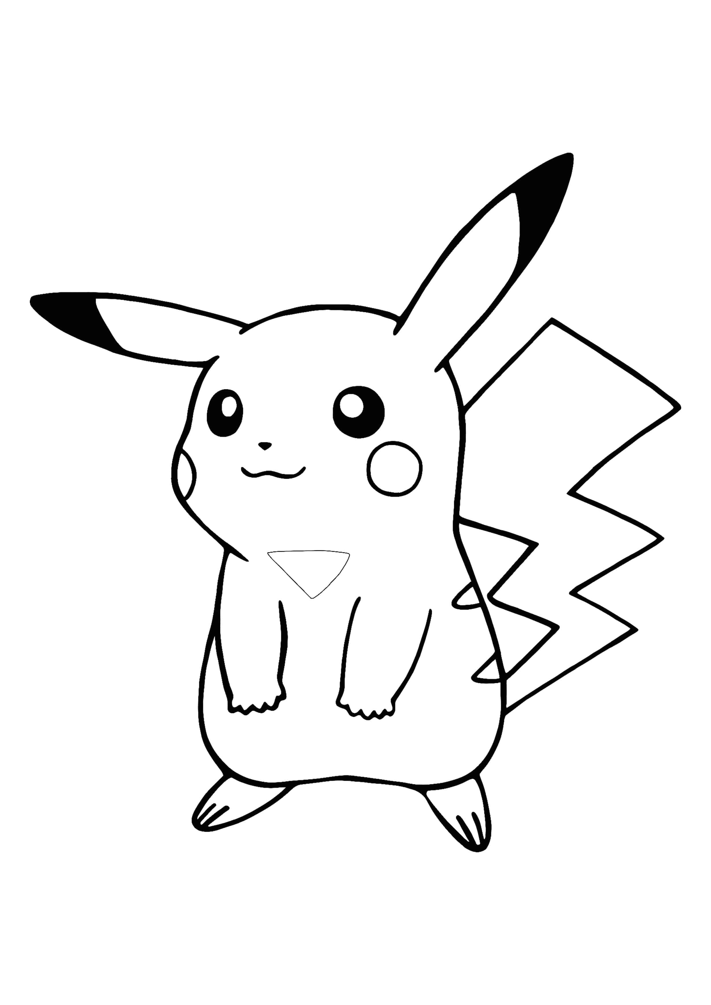 Pikachu Coloring Pages for Kids 30