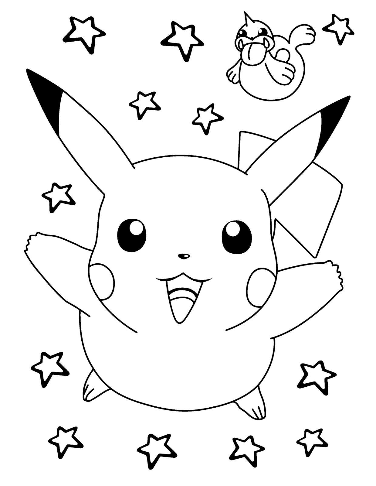 Pikachu Coloring Pages for Kids 31