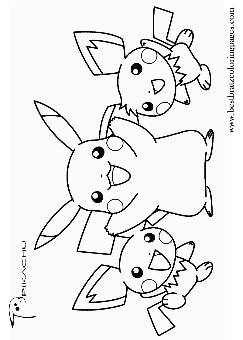 Pikachu Coloring Pages for Kids 32