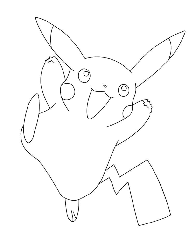 Pikachu Coloring Pages for Kids 39