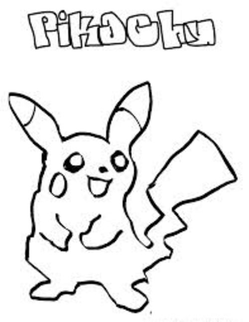 Pikachu Coloring Pages for Kids 4