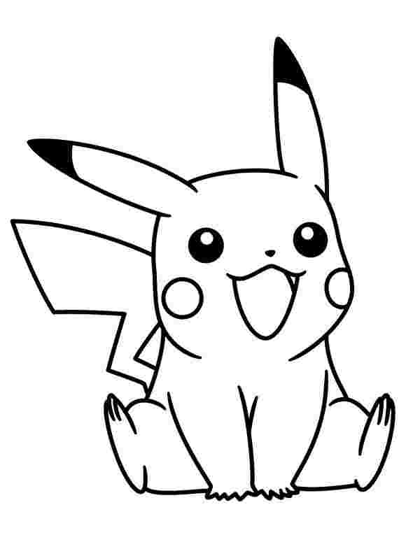 Pikachu Coloring Pages for Kids 45