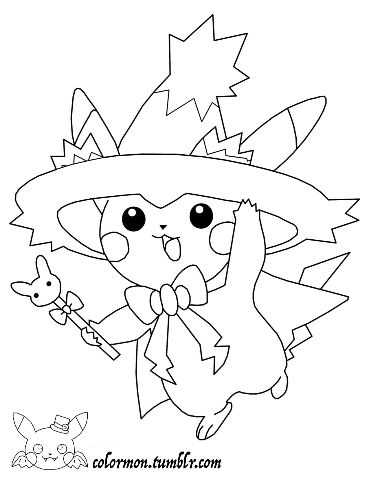 Pikachu Coloring Pages for Kids 46