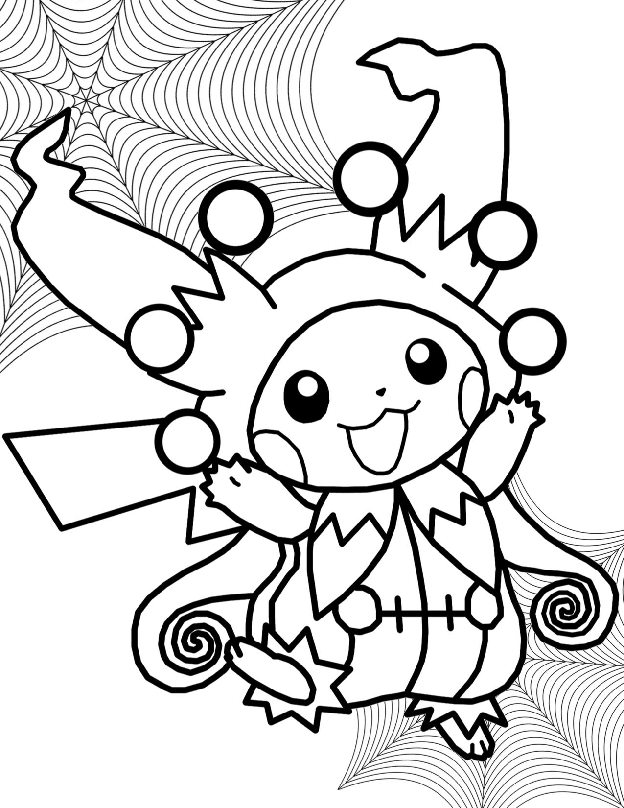 Pikachu Coloring Pages for Kids 48