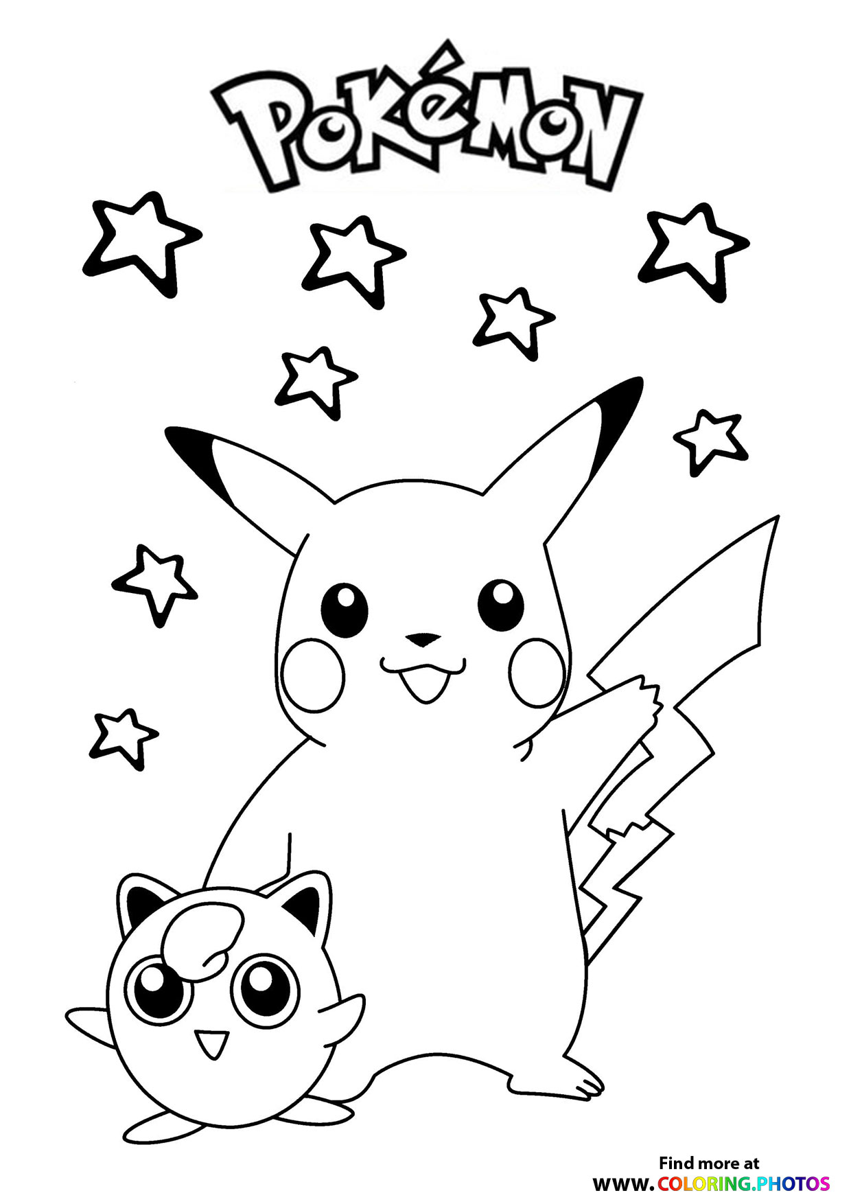 Pikachu Coloring Pages for Kids 49