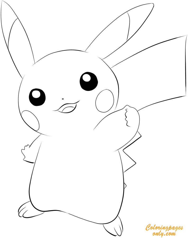 Pikachu Coloring Pages for Kids 51