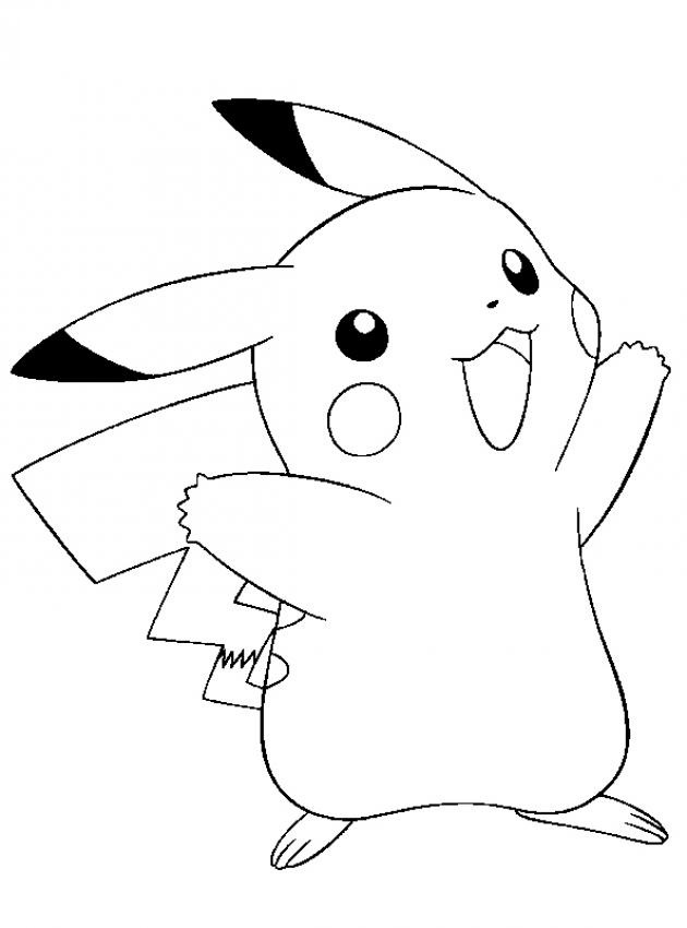 Pikachu Coloring Pages for Kids 53