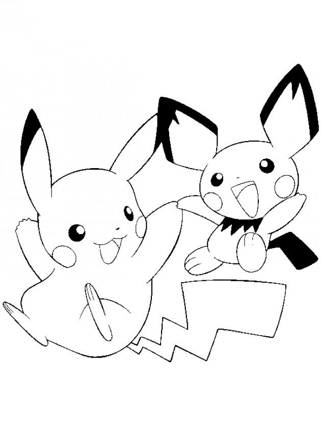 Pikachu Coloring Pages for Kids 54