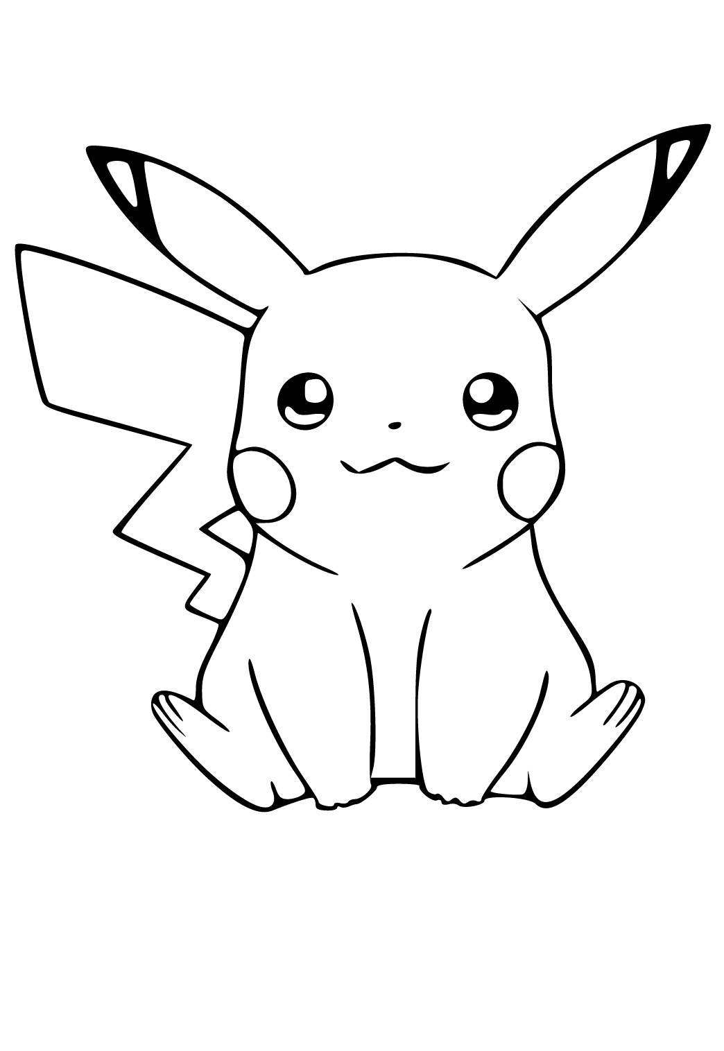 Pikachu Coloring Pages for Kids 61