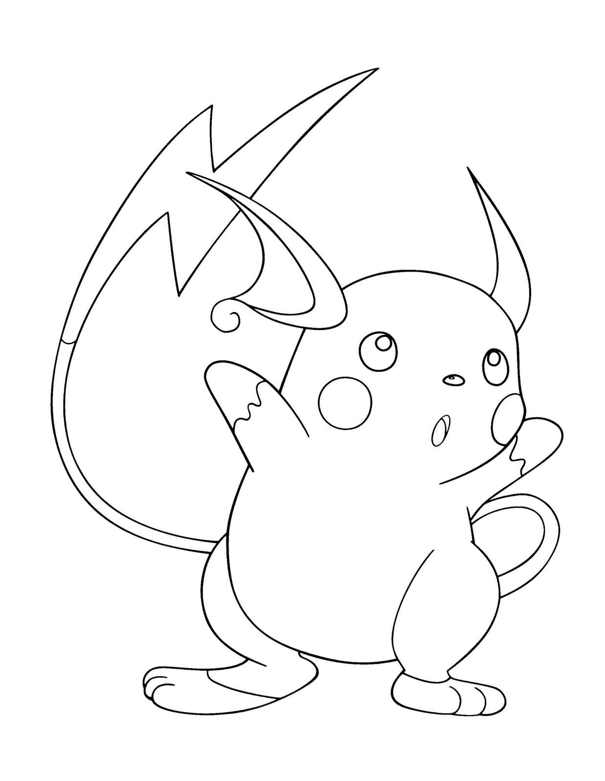 Pikachu Coloring Pages for Kids 65