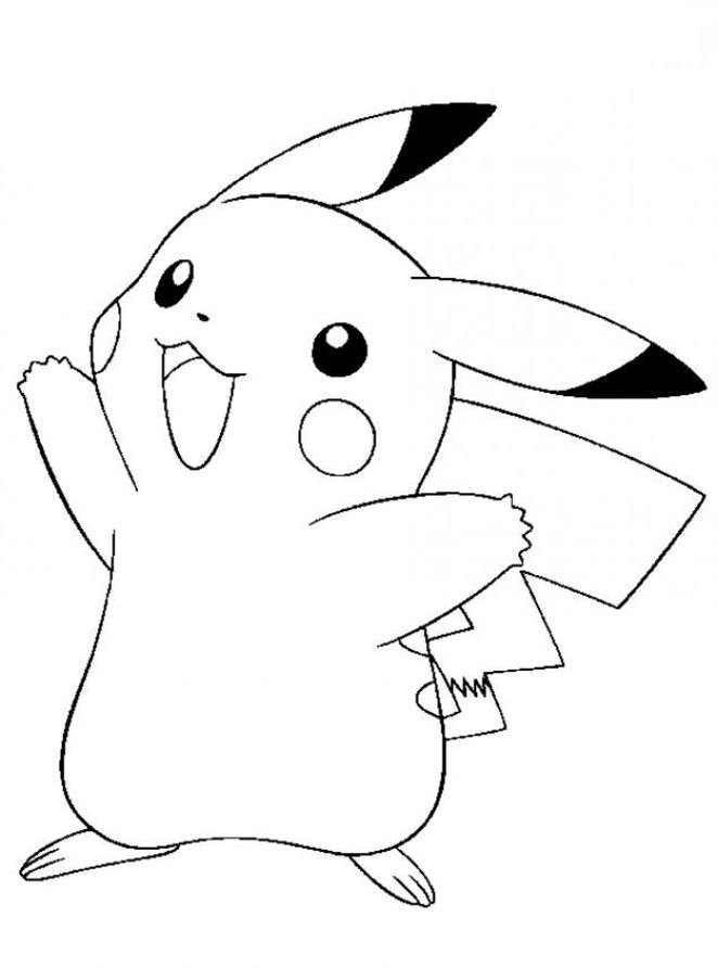 Pikachu Coloring Pages for Kids 7