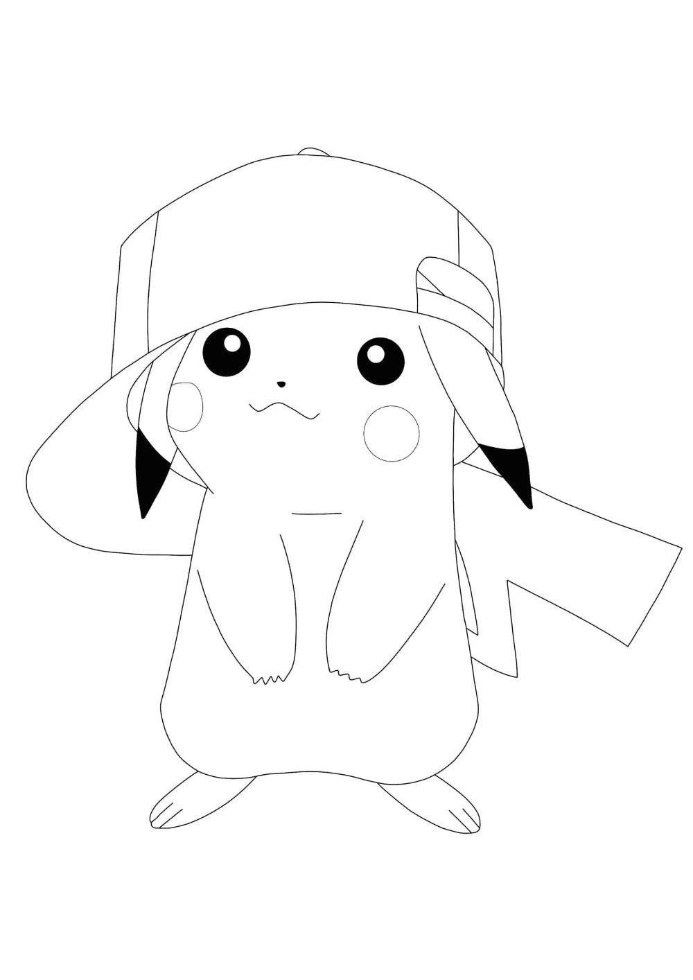 Pikachu Coloring Pages for Kids 76